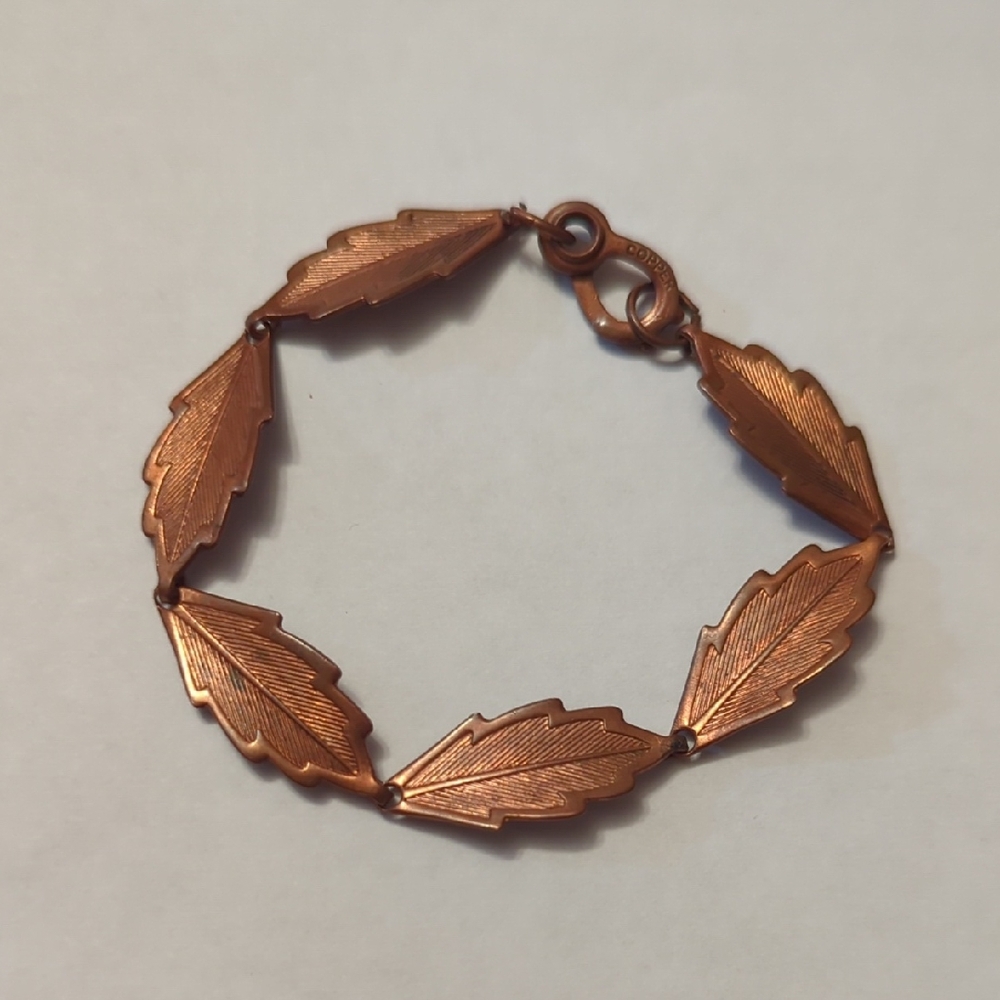 Copper Leaf Bracelet